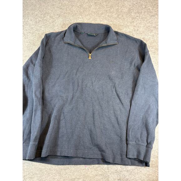 Rodd & Gunn Sweater Men XL Blue 1/4 Zip Mock Neck Pullover Minimalist Streetwear - Picture 1 of 5
